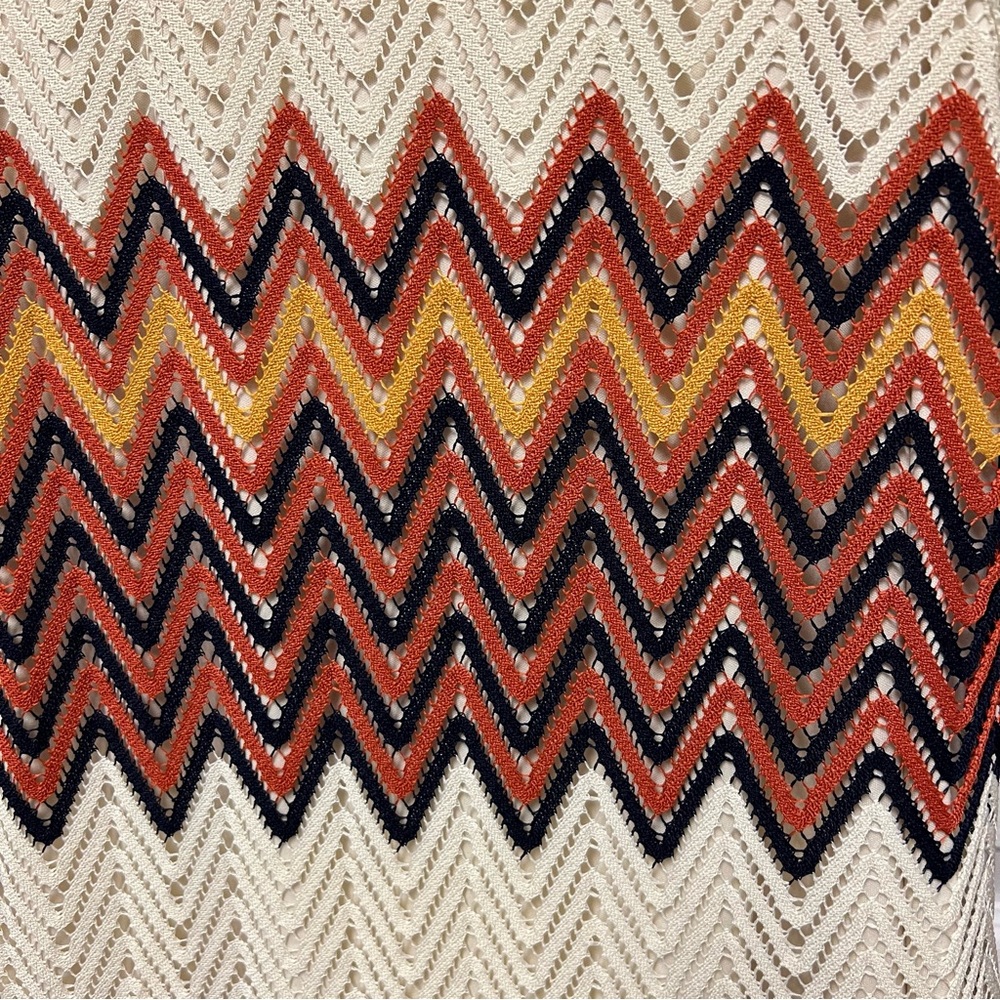Tacera Chevron Pattern Bell Sleeve Dress - Picture 4 of 16